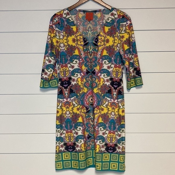 Tracy Negoshian Bollywood Pink Emily Shift Dress - Picture 1 of 10